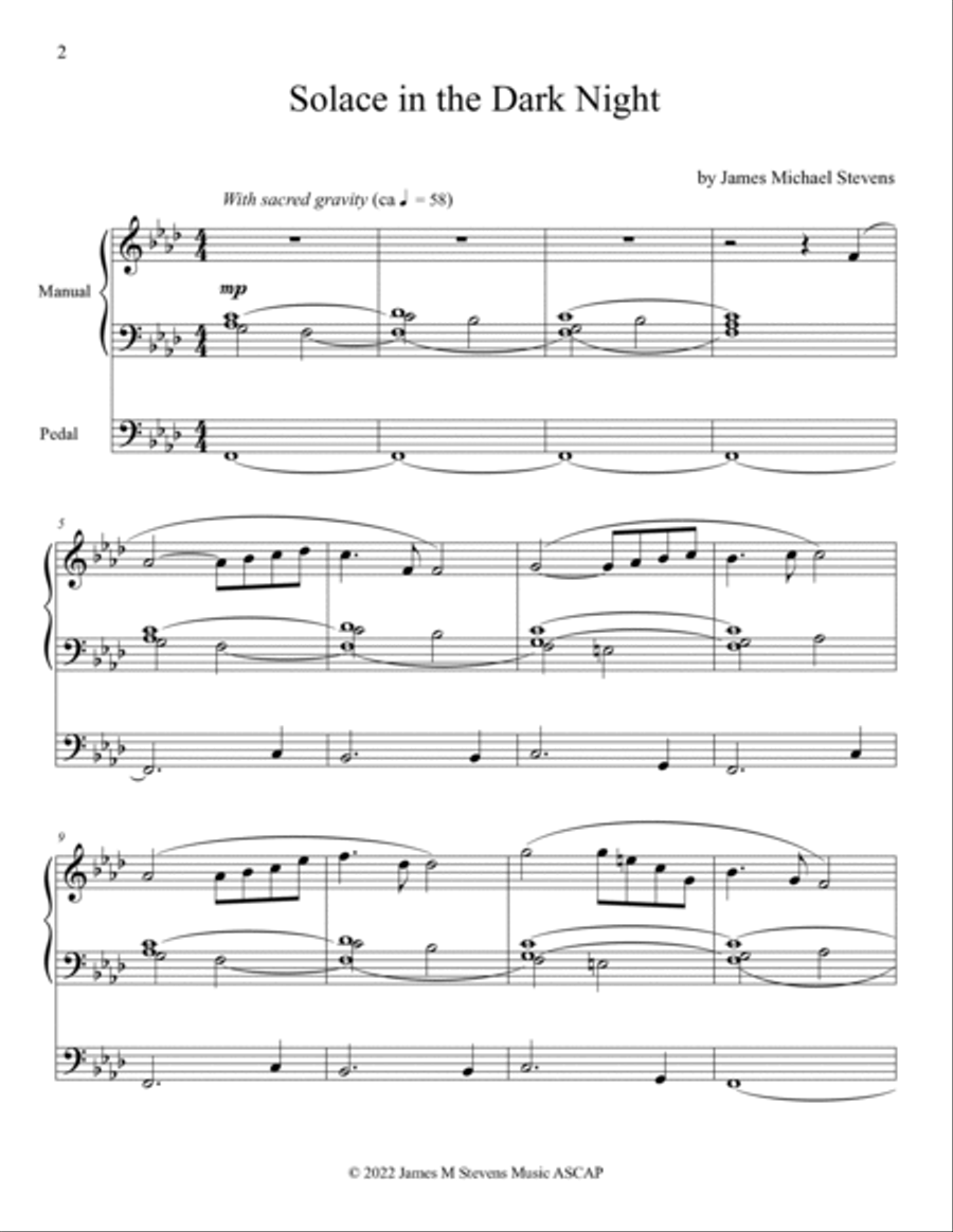 Solace in the Dark Night - Organ Solo