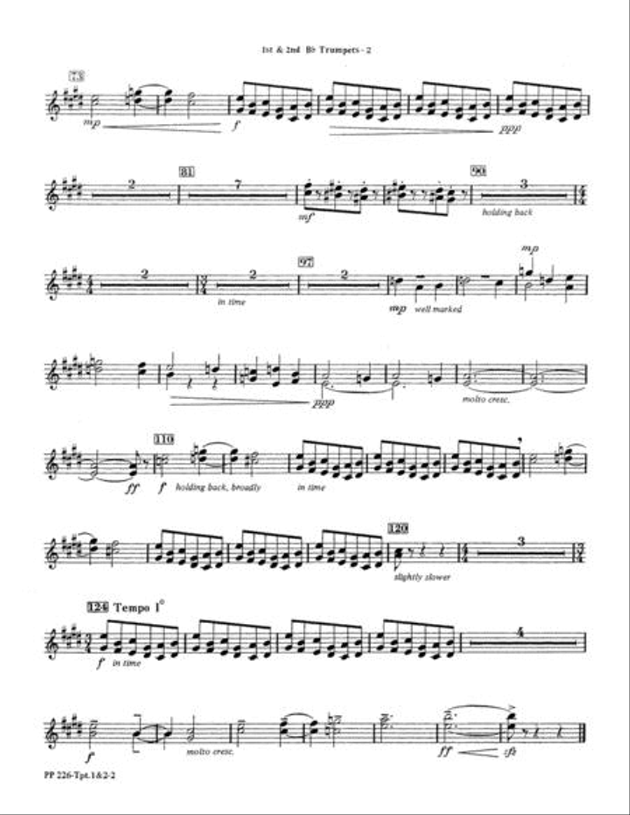 Let All the World in Every Corner Sing - Instrumental Parts Choir scores gallery preview page 3