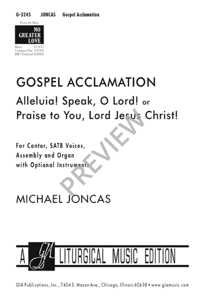 Gospel Acclamation image number null