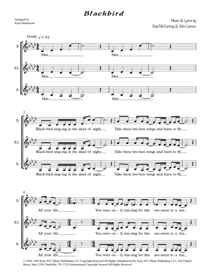 Blackbird Blackbird SSA scores gallery preview page 1