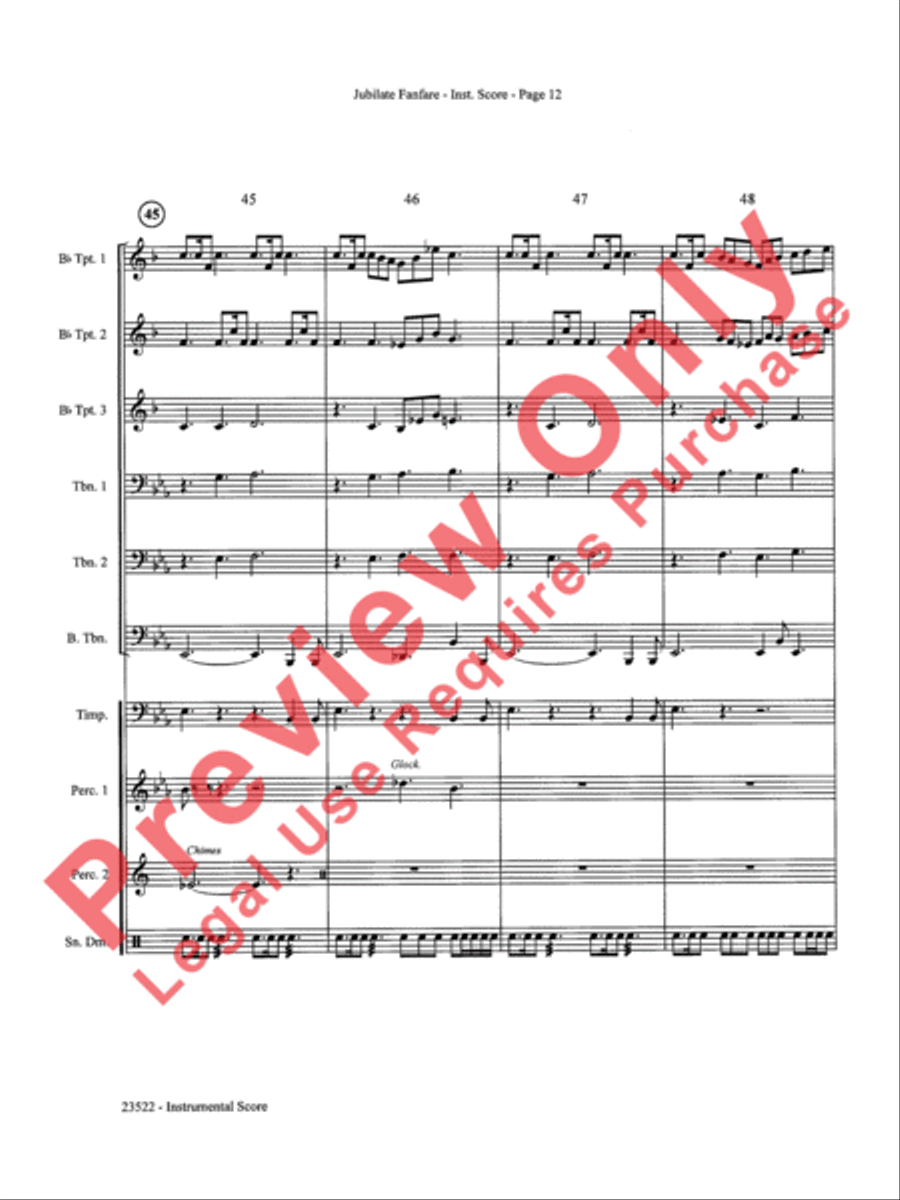Jubilate Fanfare Choir scores gallery preview page 13
