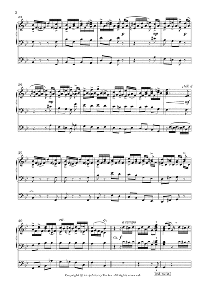 Organ: Fanfare in G minor - E. L. Ashford image number null