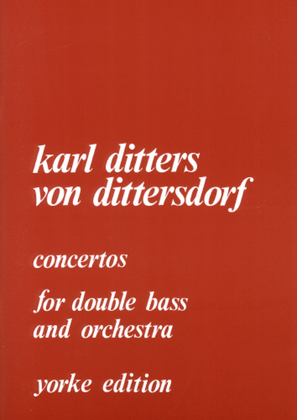 Book cover for Double Bass Concertos Nos. 1 and 2