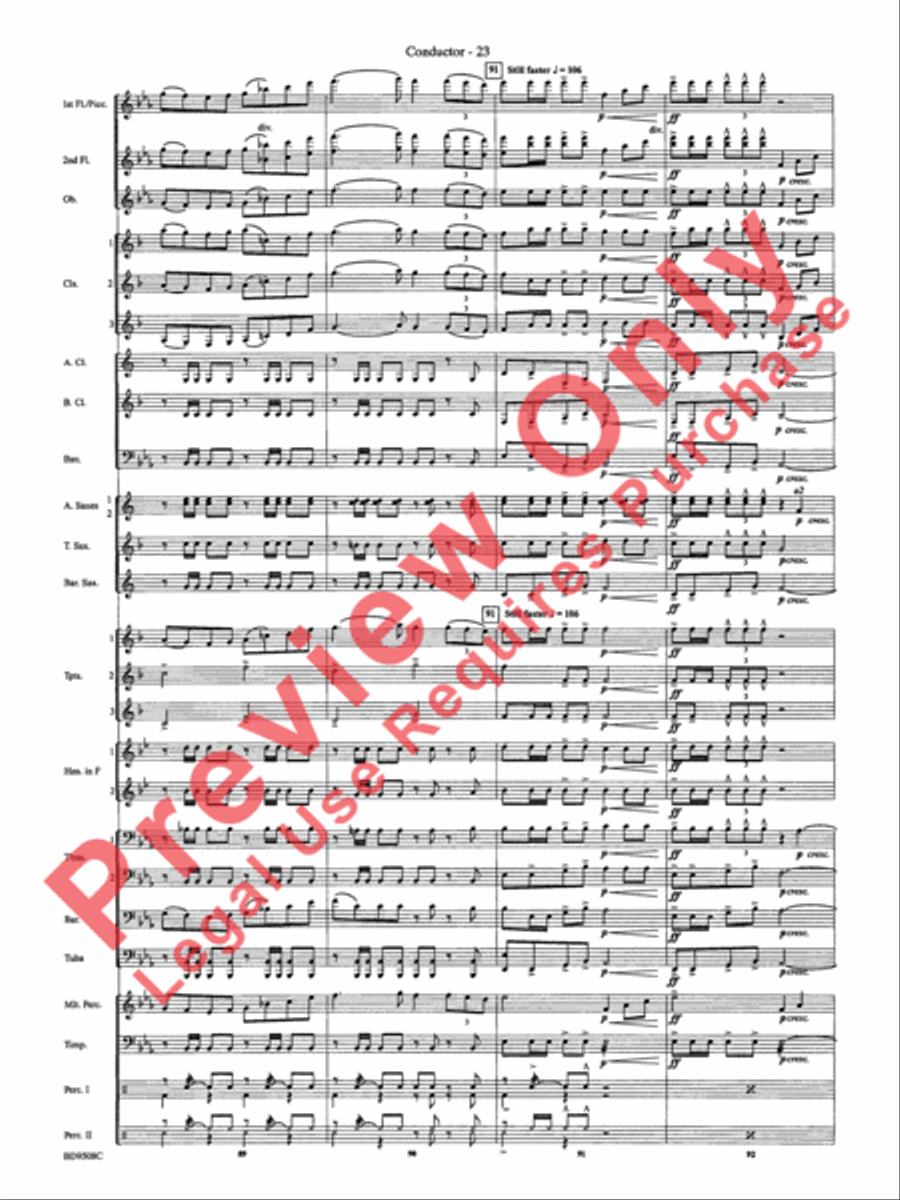 Procession of the Sardar (from Caucasian Sketches) Concert Band scores gallery preview page 26