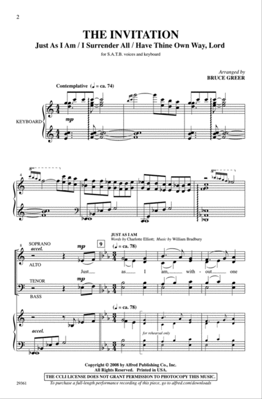The Invitation The Invitation 4-Part scores gallery preview page 2