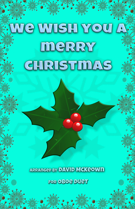 Book cover for We Wish You a Merry Christmas, Jazz Style, for Oboe Duet