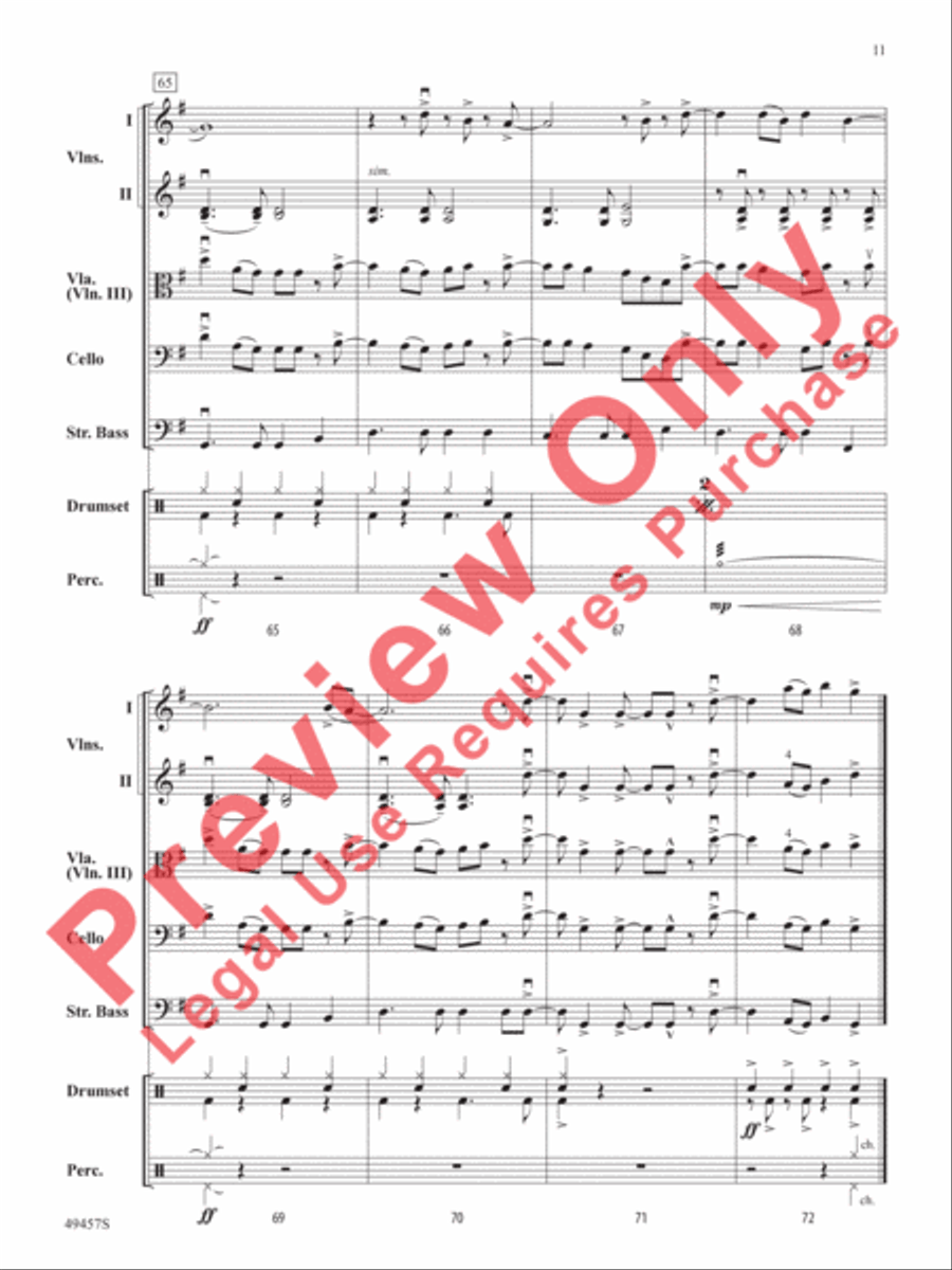 She Had Me at Heads Carolina String Orchestra scores gallery preview page 12