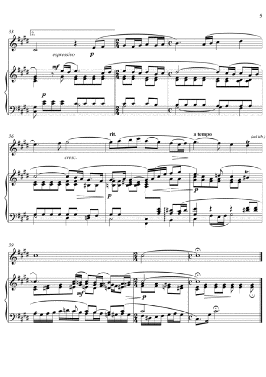 Sergei Rachmaninoff - Vocalise (Violin Solo) Sergei Rachmaninoff - Vocalise (Violin Solo) Violin Solo scores gallery preview page 5