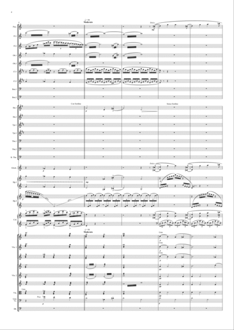 Ballade For An Entablature Full Orchestra scores gallery preview page 4