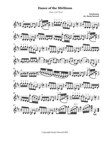 Dance of the Mirlitons, for Intermediate Solo Violin image number null