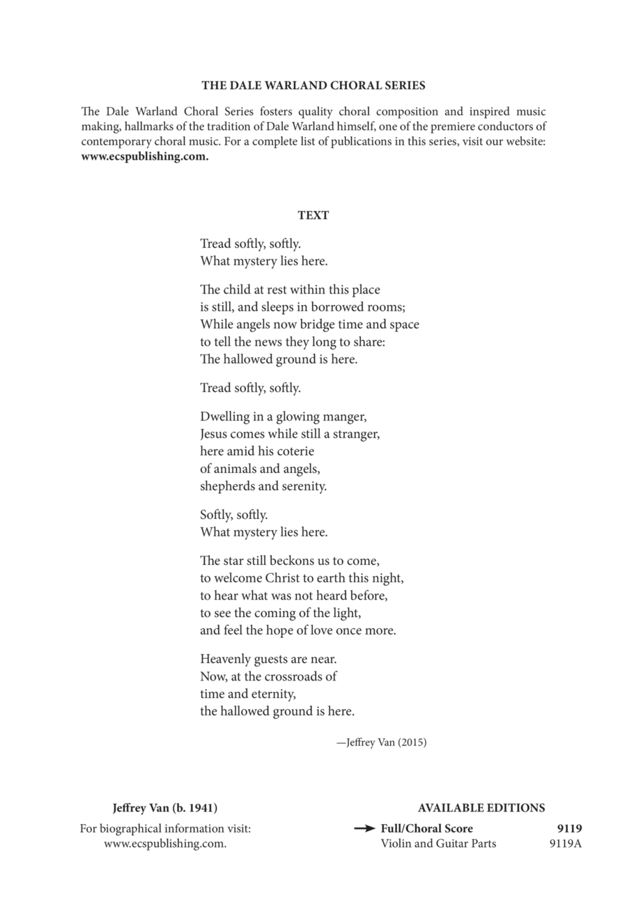 Tread Softly 4-Part scores gallery preview page 1