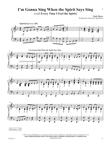 Mark Hayes: Spirituals for the Intermediate Pianist