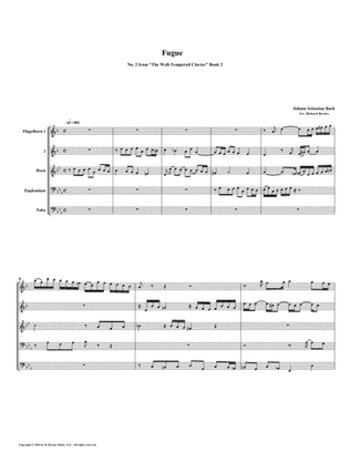 Fugue 02 from Well-Tempered Clavier, Book 2 (Conical Brass Quintet)