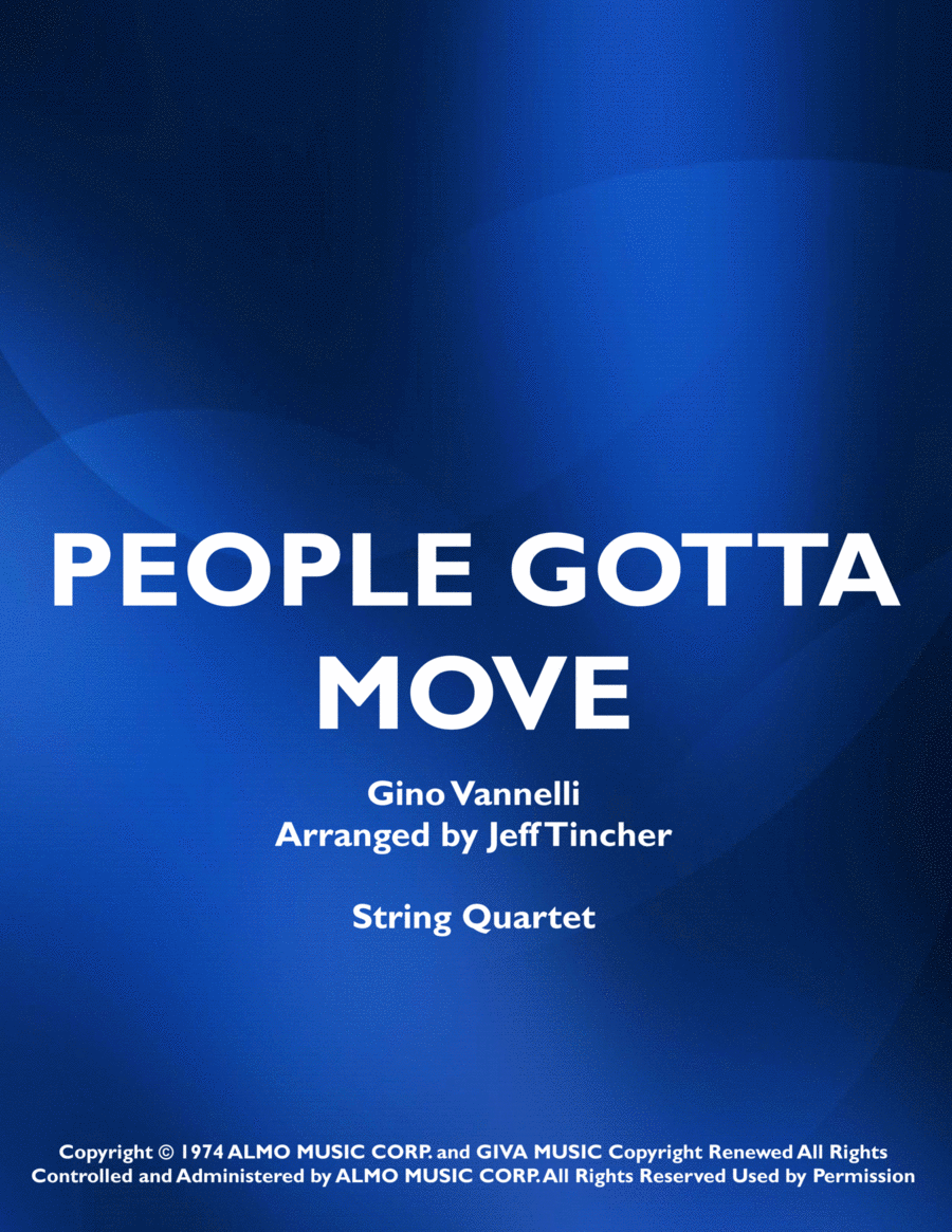 People Gotta Move String Quartet scores gallery preview page 1