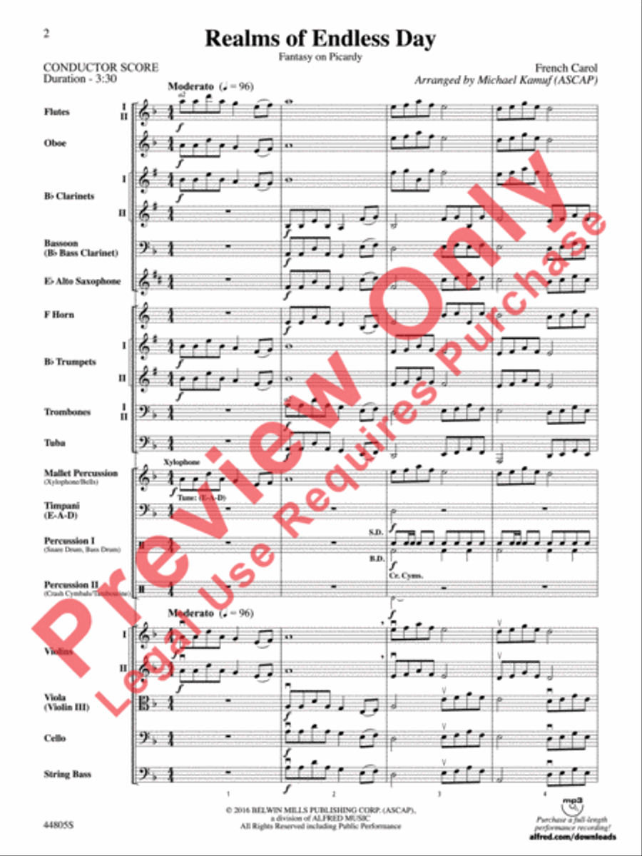 Realms of Endless Day Full Orchestra scores gallery preview page 3