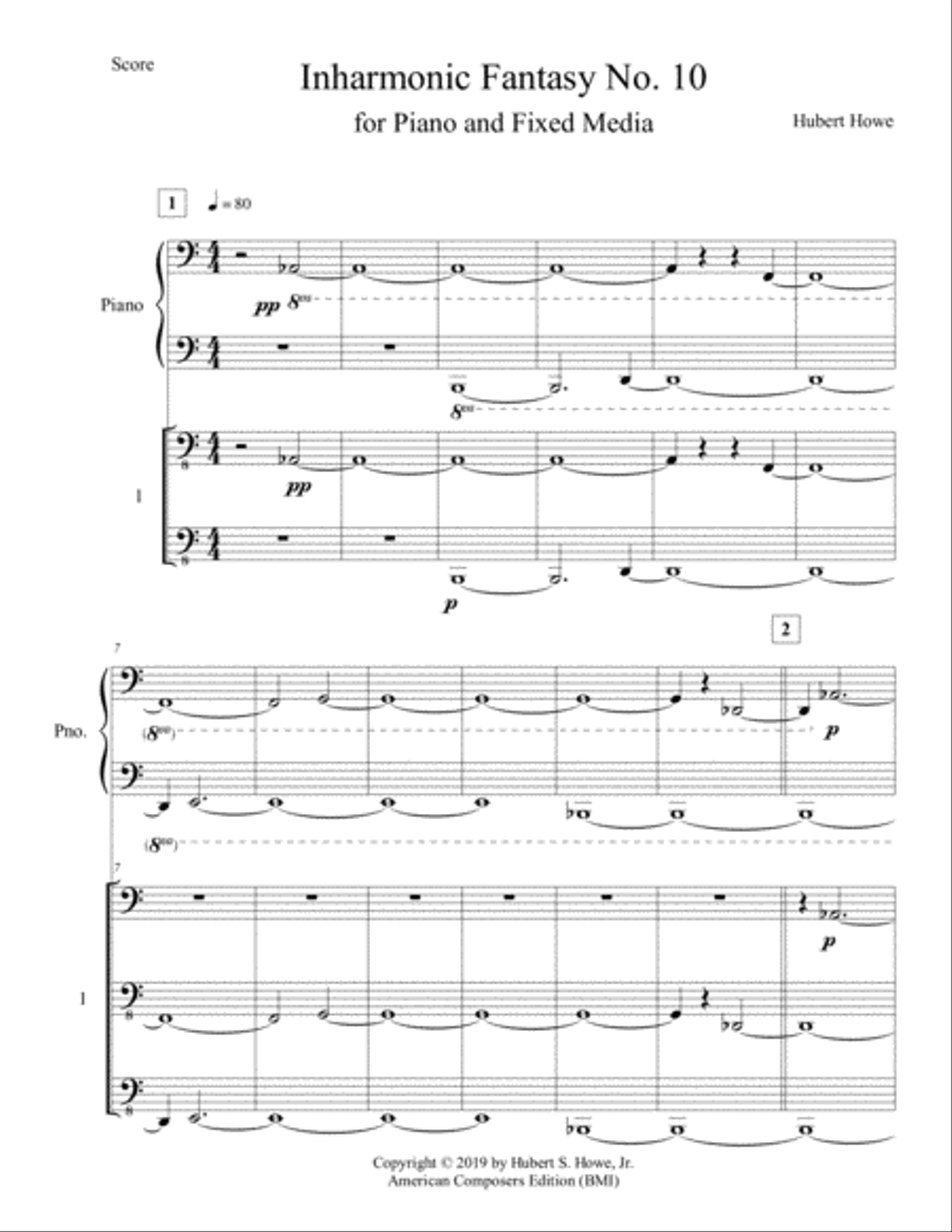 [Howe] Inharmonic Fantasy No. 10 Piano Solo scores gallery preview page 5