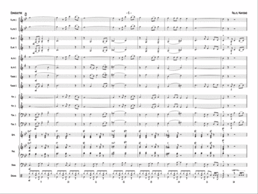 Feliz Navidad Jazz Ensemble scores gallery preview page 3