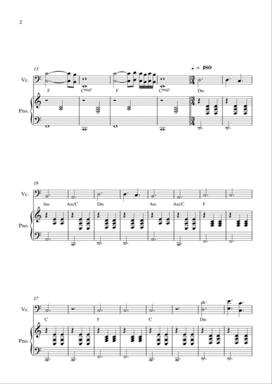 La Valse D'amelie Piano scores gallery preview page 2