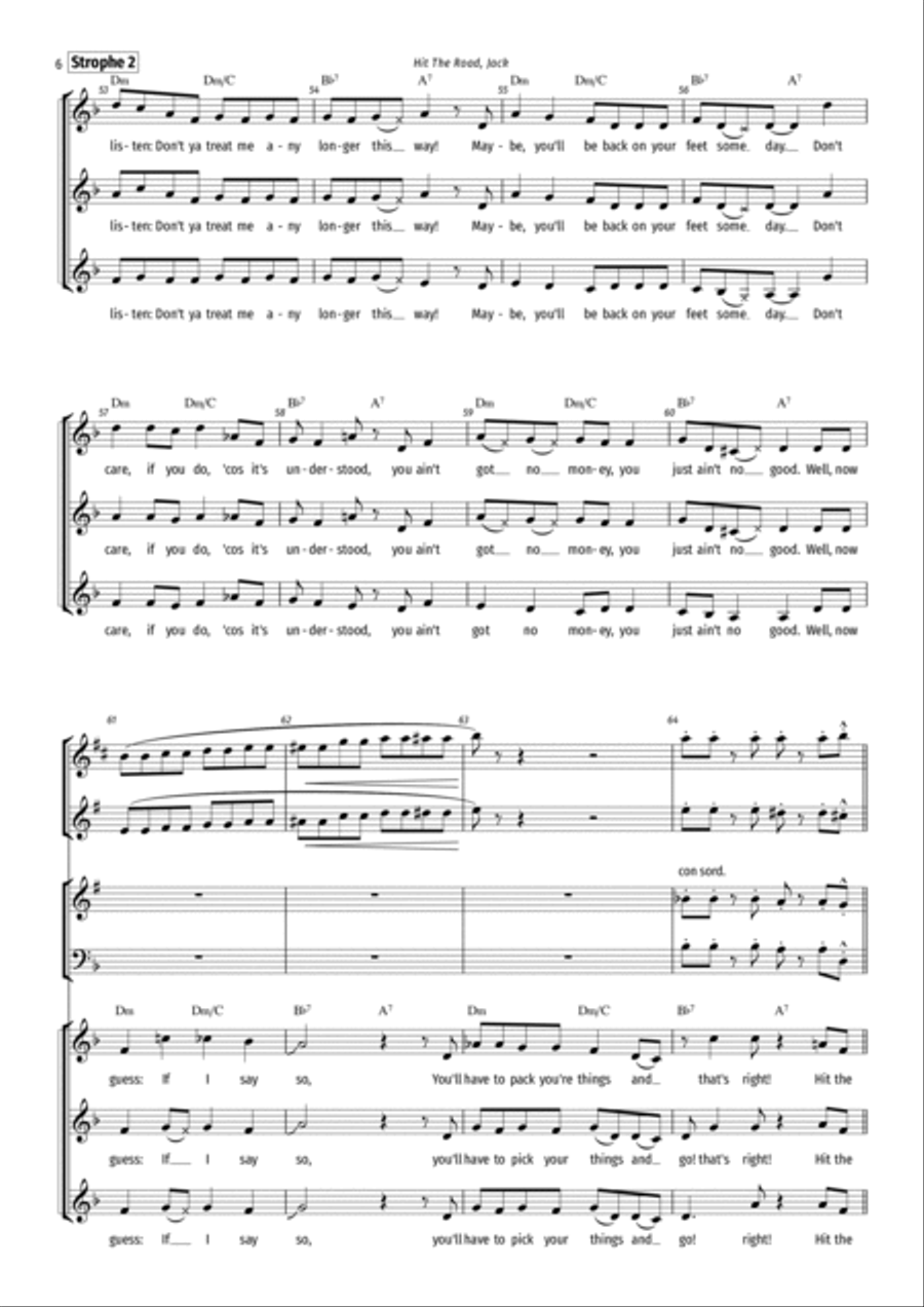 Hit The Road Jack Jazz Ensemble scores gallery preview page 6