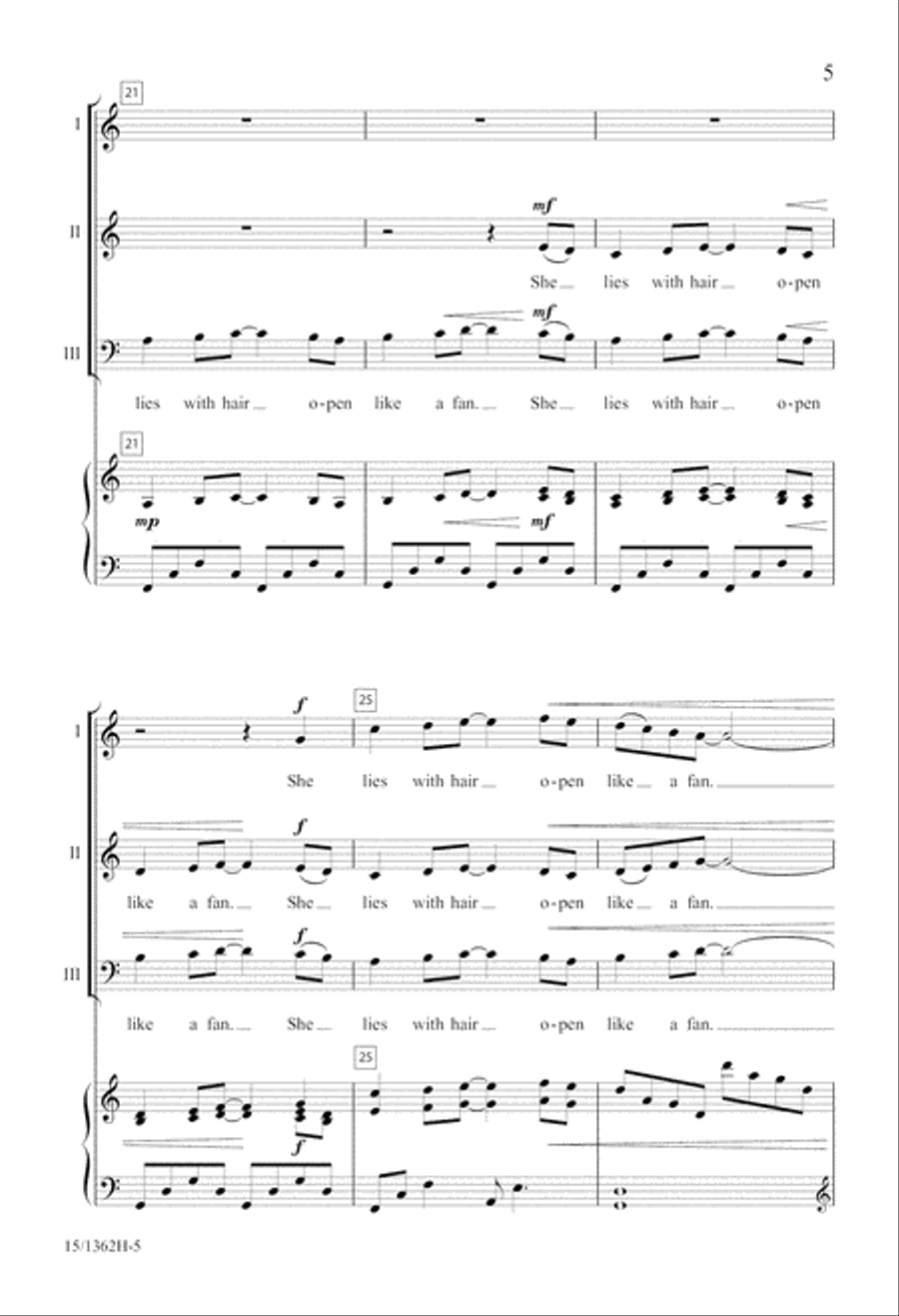 She Sings... She Sings... 3-Part scores gallery preview page 5