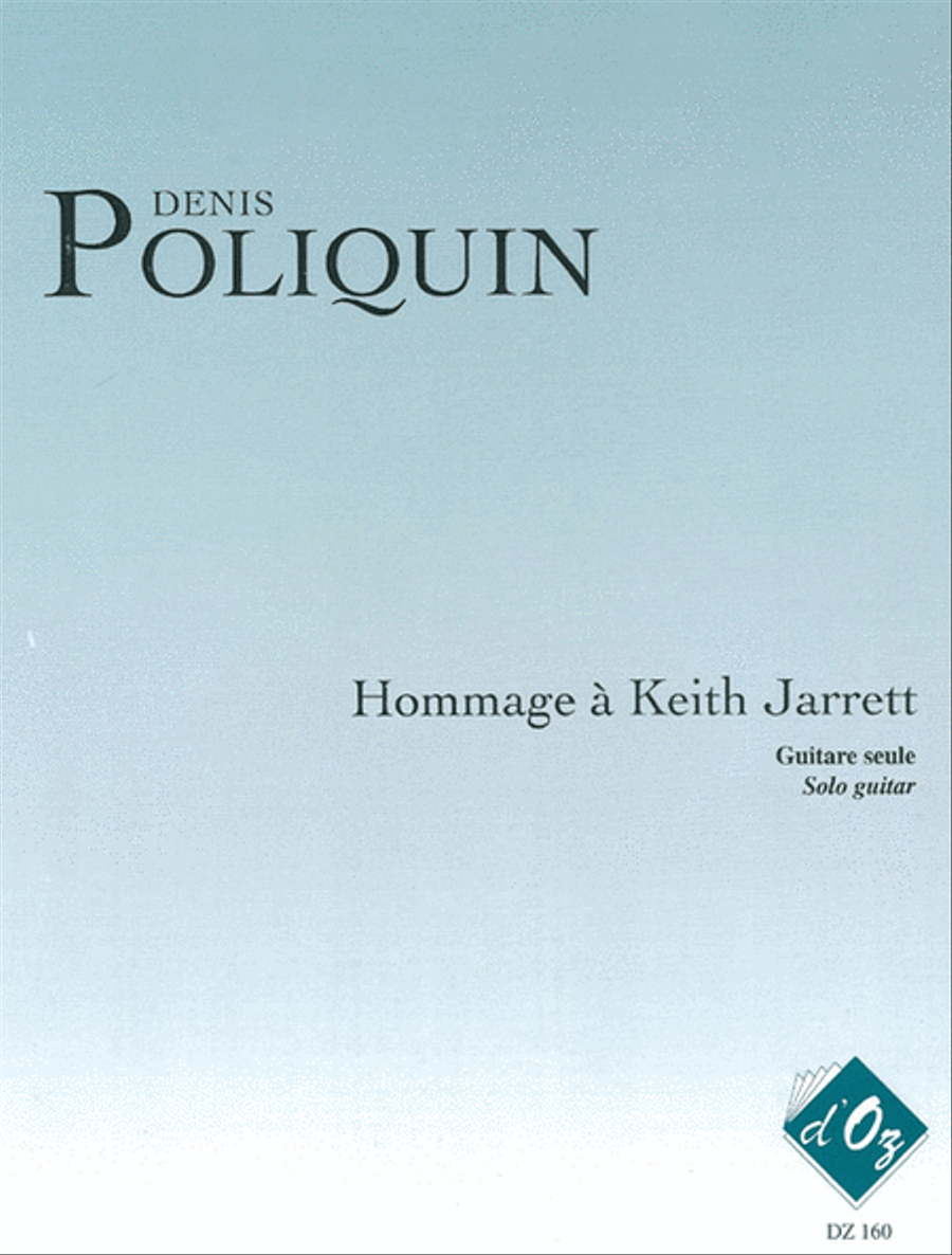 Hommage à Keith Jarrett Classical Guitar scores gallery preview page 1