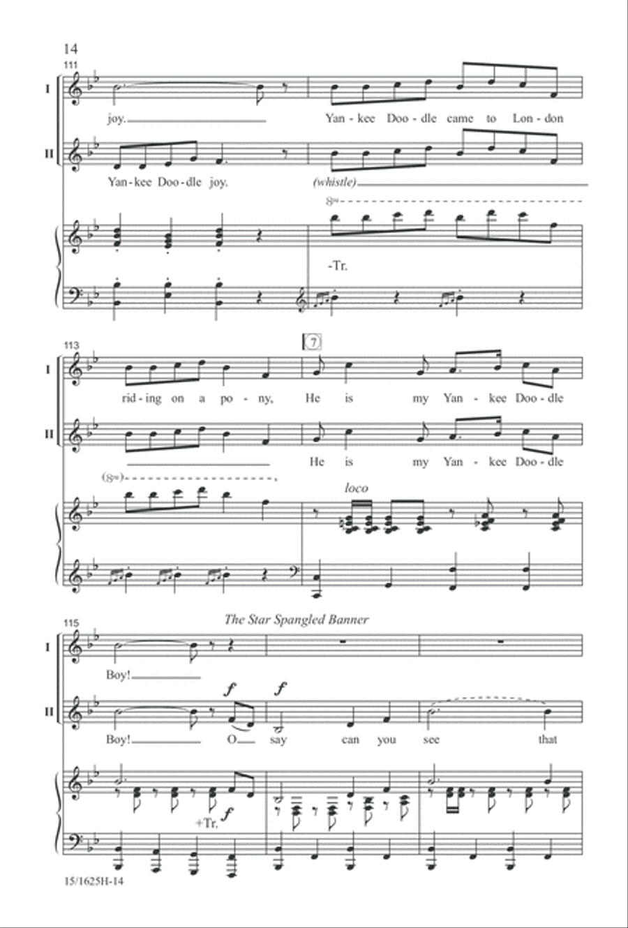 A Patriotic Salute A Patriotic Salute 2-Part scores gallery preview page 14