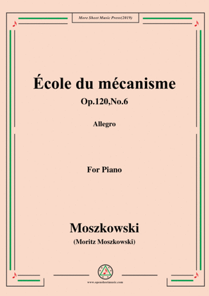 Duvernoy-École du mécanisme,Op.120,No.6,for Piano