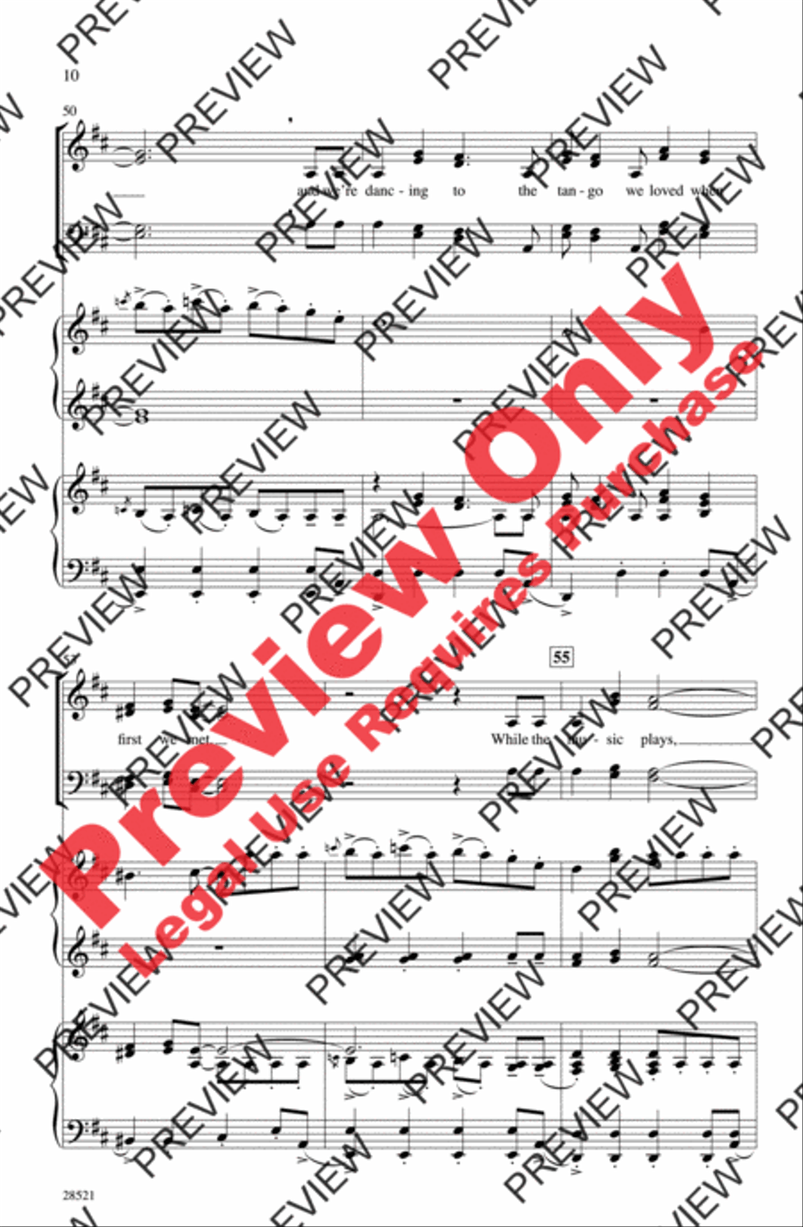 Blue Tango Blue Tango 4-Part scores gallery preview page 10
