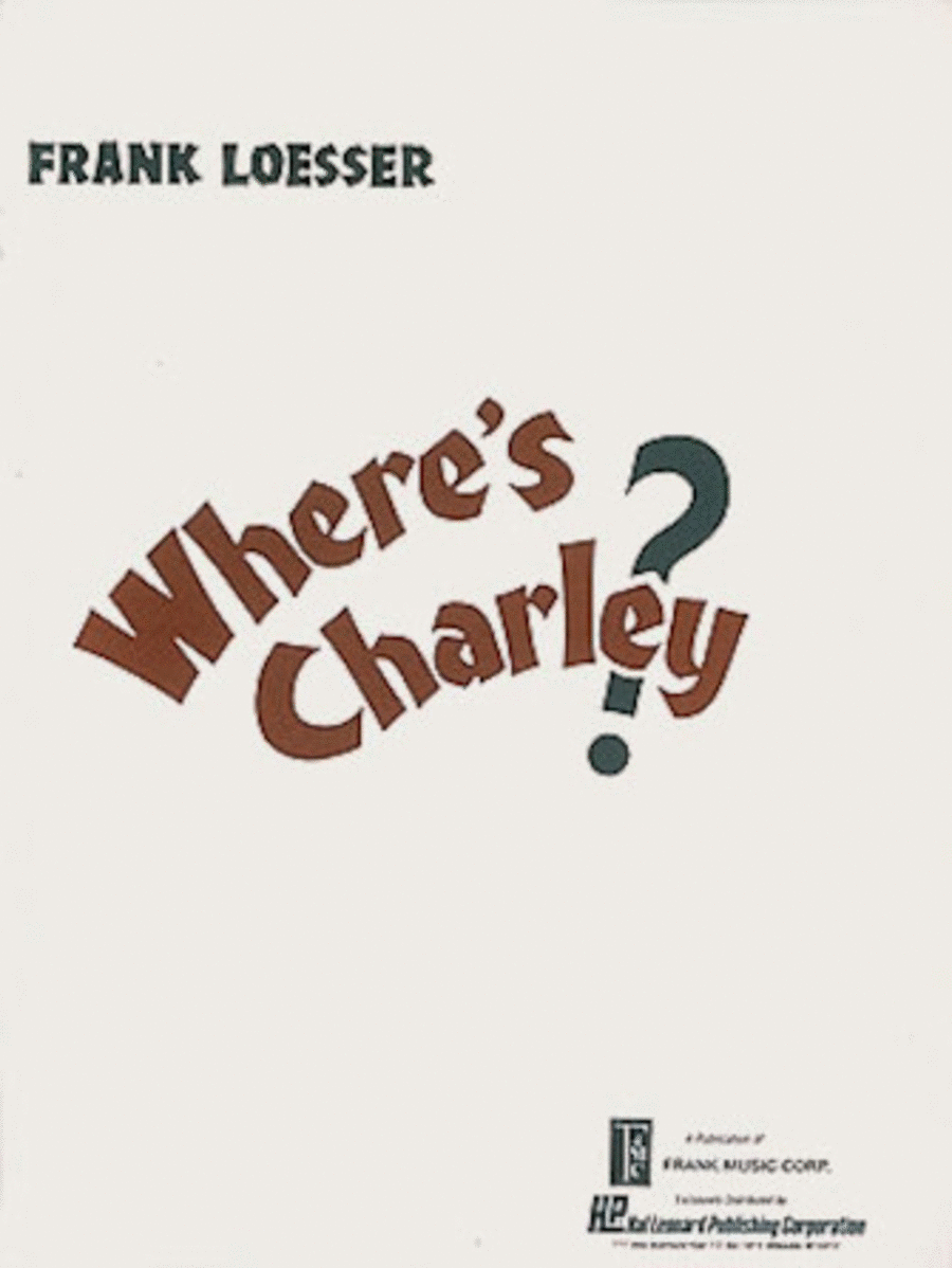 Where's Charley? Voice scores gallery preview page 1