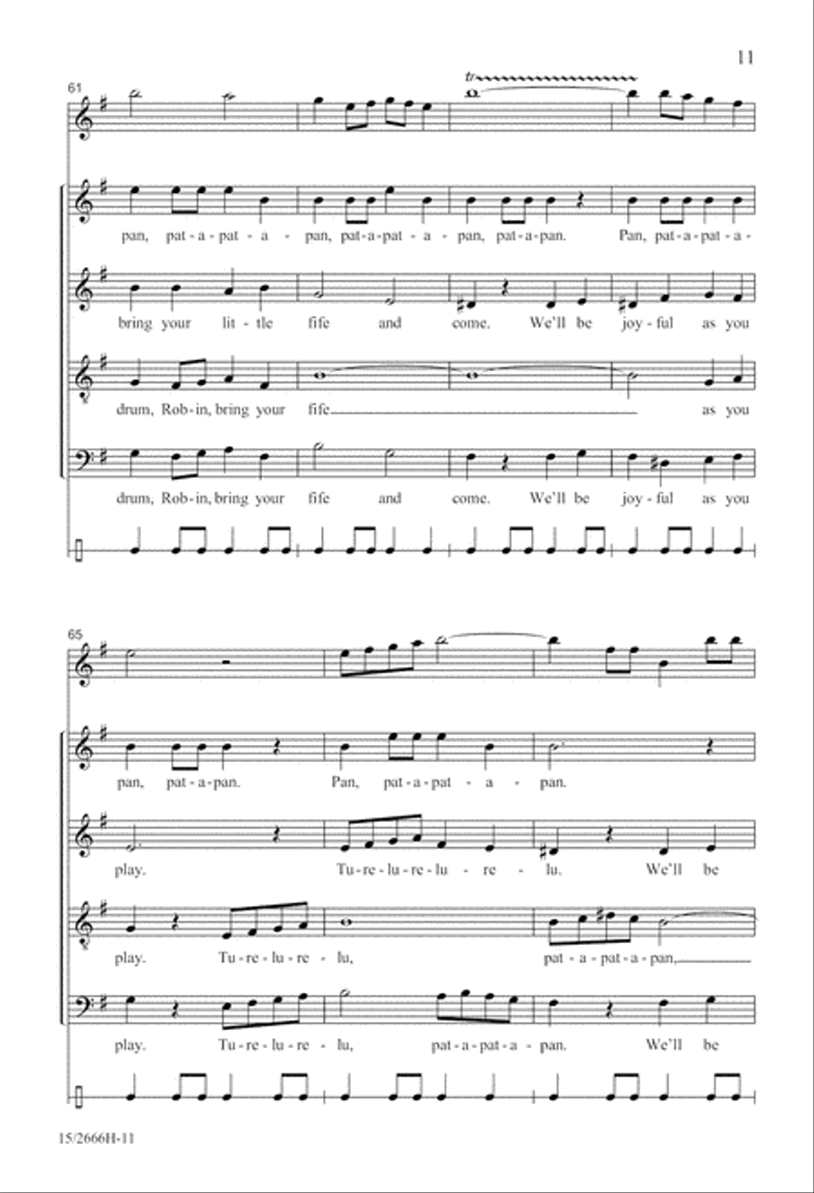 Pat-a-pan Pat-a-pan 4-Part scores gallery preview page 11