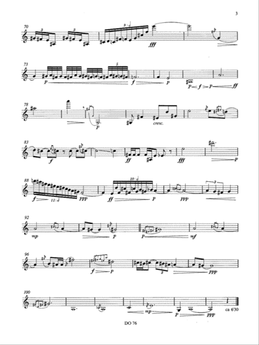 Horovele Clarinet Solo scores gallery preview page 3