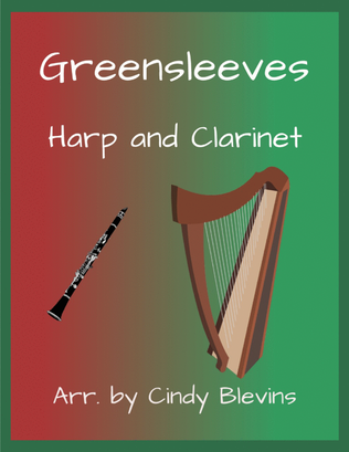Greensleeves, for Harp and Clarinet
