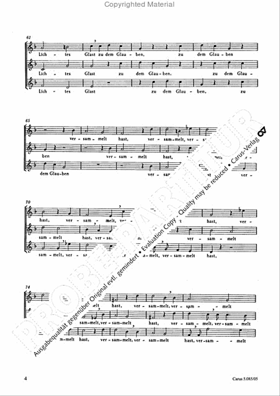 Come, Holy Ghost (Komm, heiliger Geist) 4-Part scores gallery preview page 5
