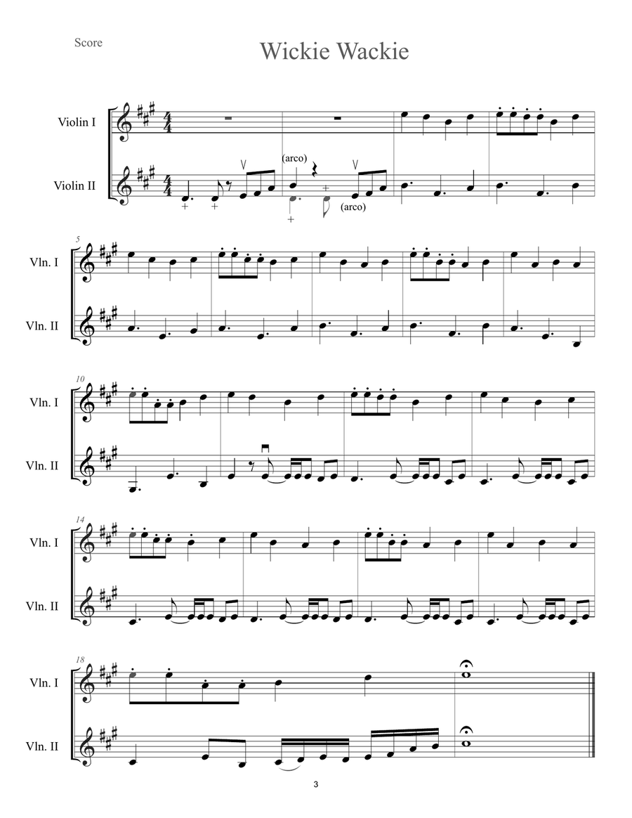 Three Pieces in the style of Lindsey Stirling Score and Parts scores gallery preview page 4
