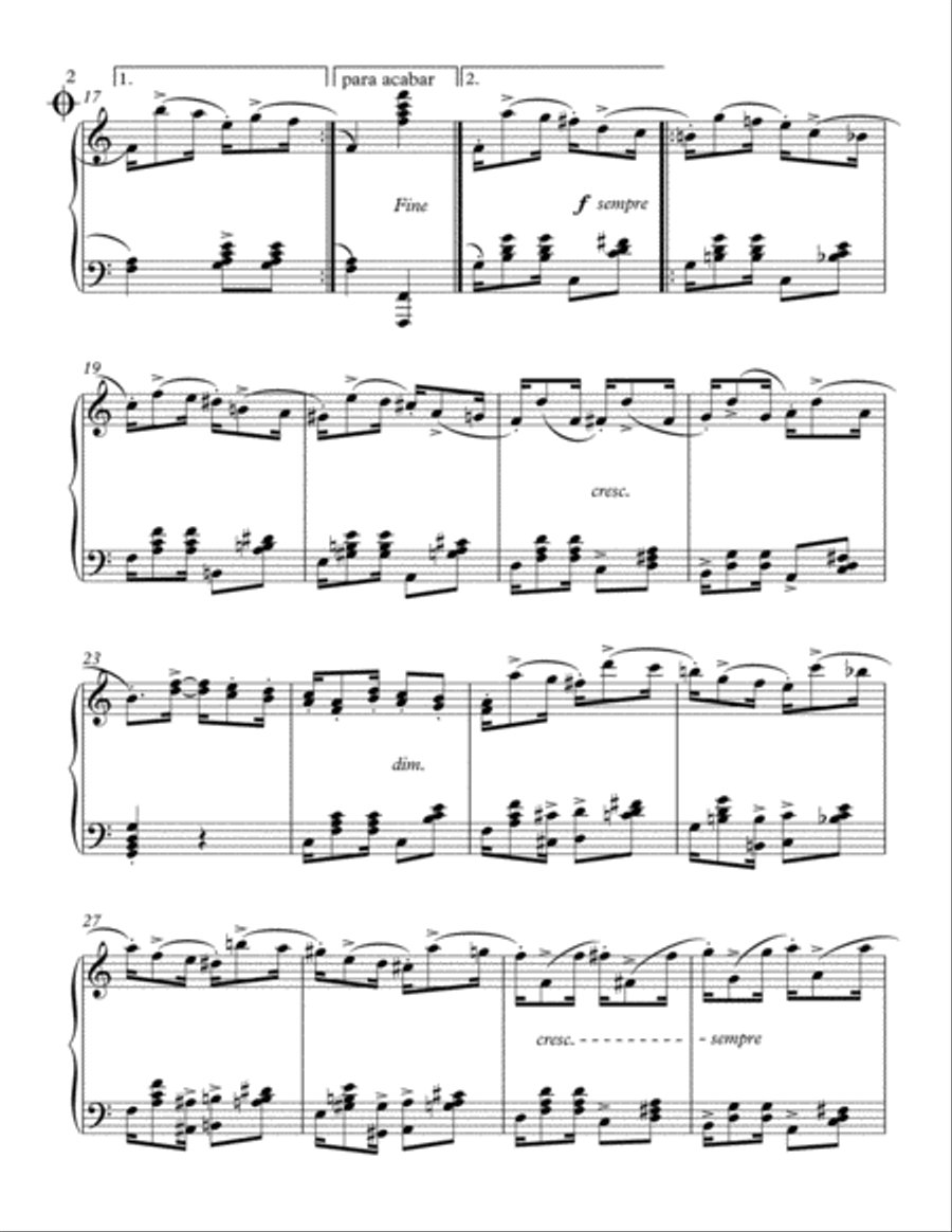 ARROJADO Piano Solo scores gallery preview page 2