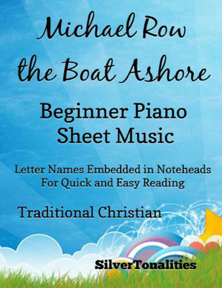 Book cover for Michael Row the Boat Beginner Piano Sheet Music
