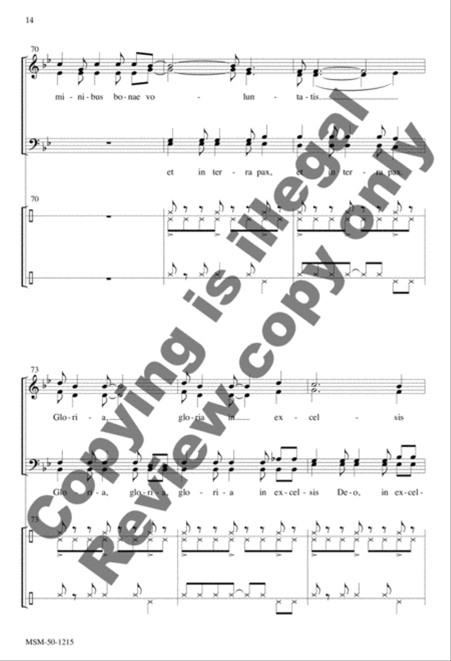 South African Gloria 4-Part scores gallery preview page 14
