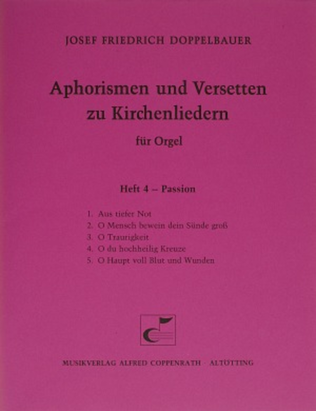 Doppelbauer, Aphorismen und Versetten zu Kirchenliedern Heft IV: Passion