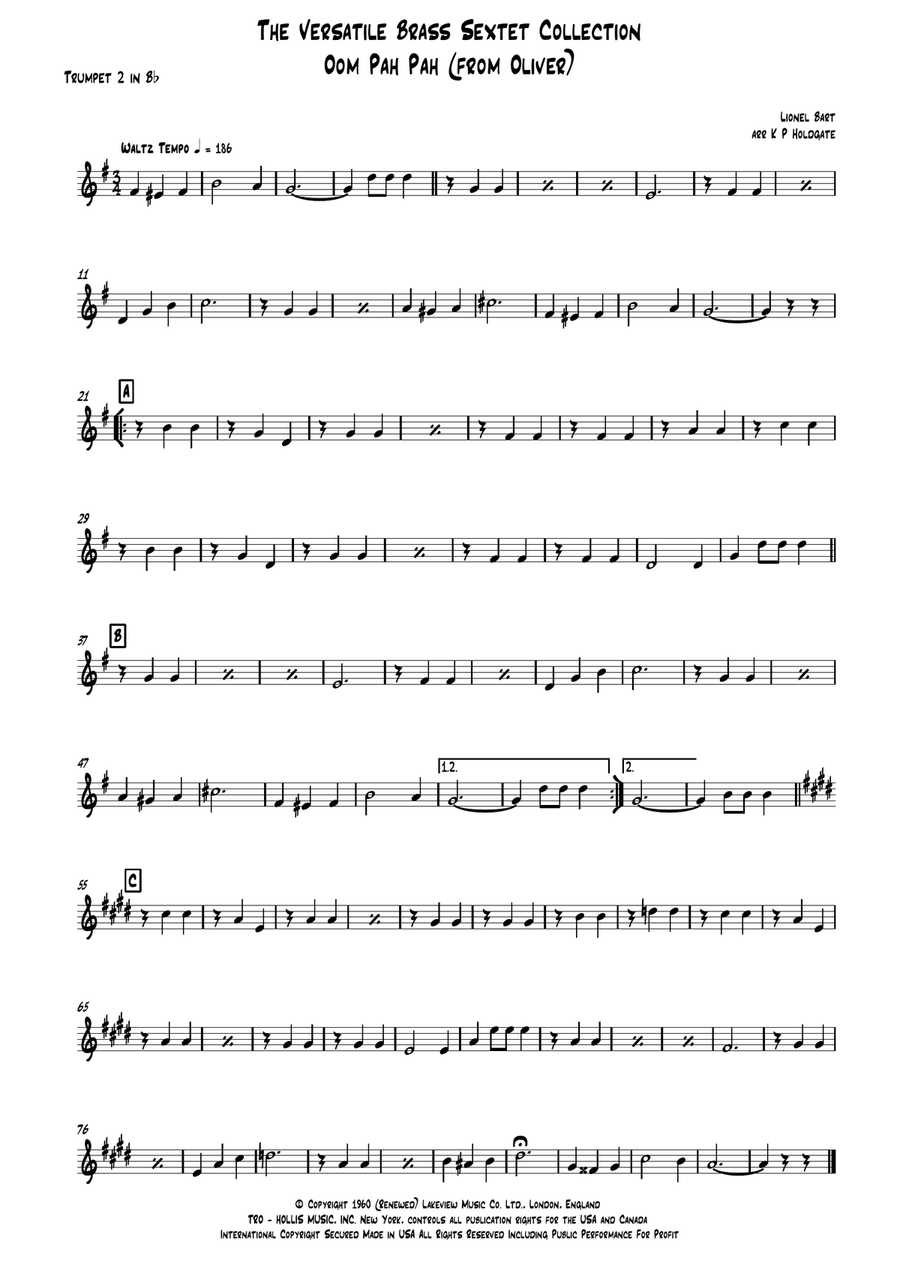 Oom-pah-pah Brass Ensemble scores gallery preview page 5
