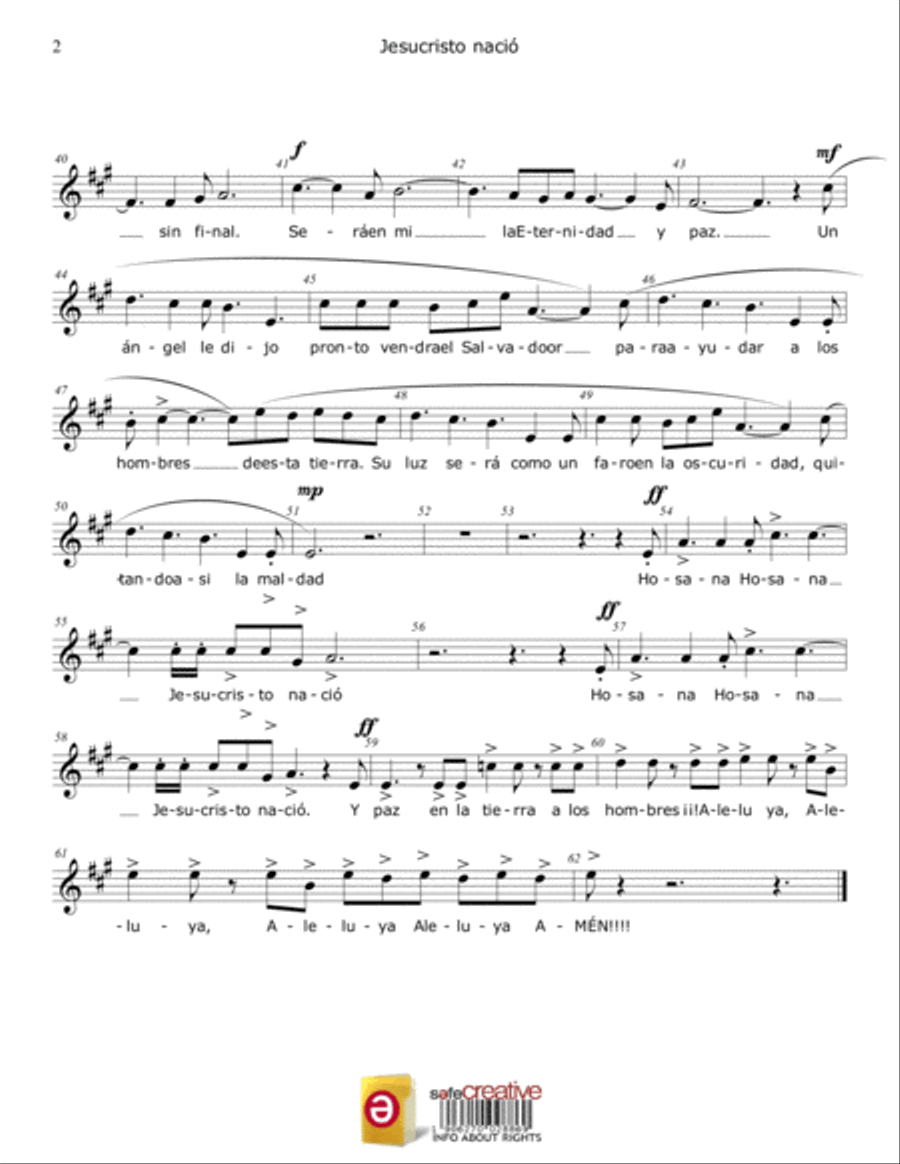 Jesucristo nació Chamber Orchestra scores gallery preview page 2