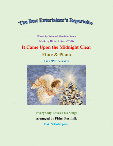"It Came Upon The Midnight Clear"-Piano Background for Flute and Piano image number null