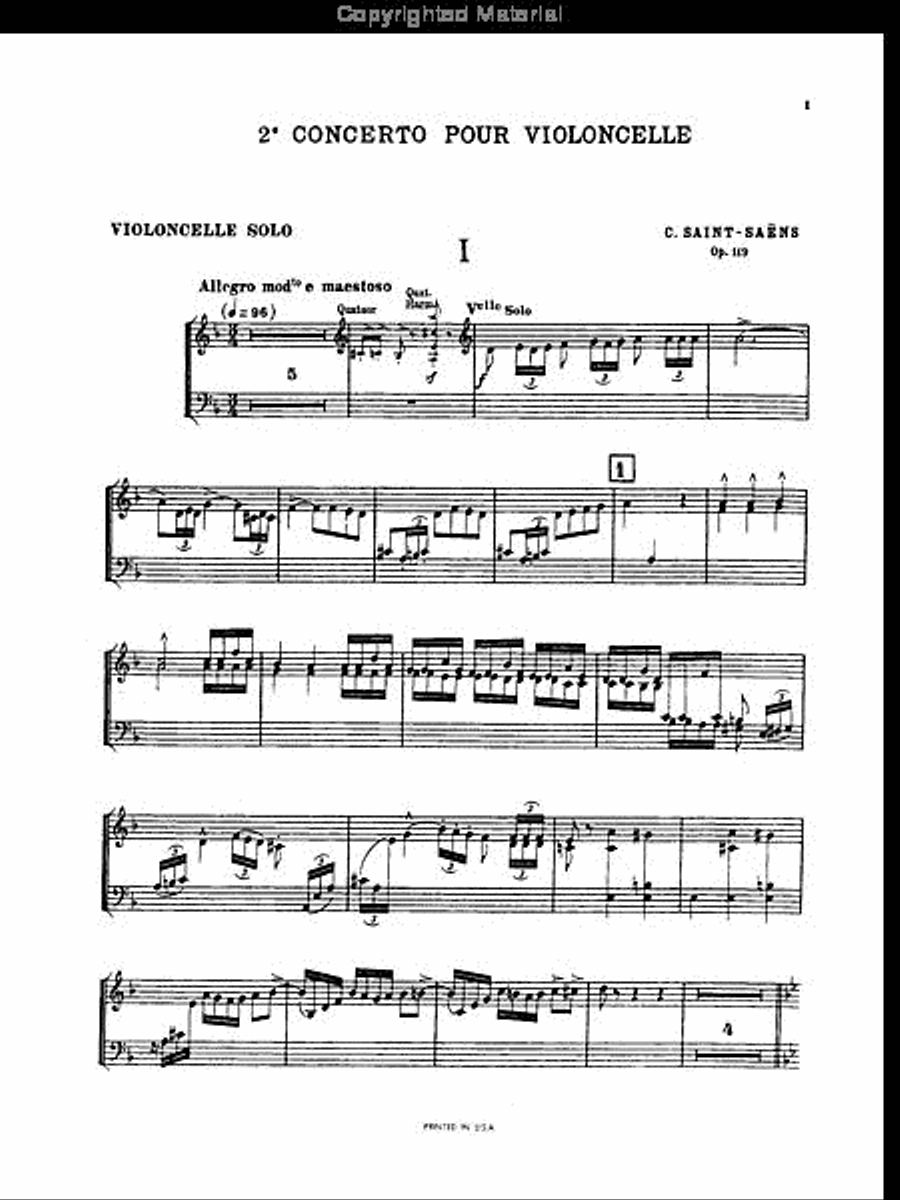 Cello Concerto #2 Small Ensemble scores gallery preview page 3