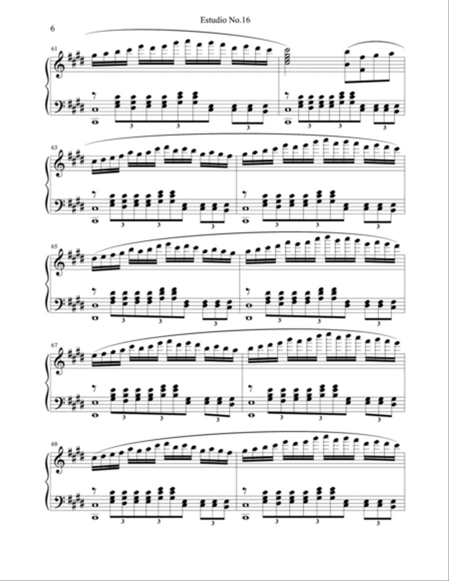 Etude No.16 Etude No.16 Piano Method scores gallery preview page 6