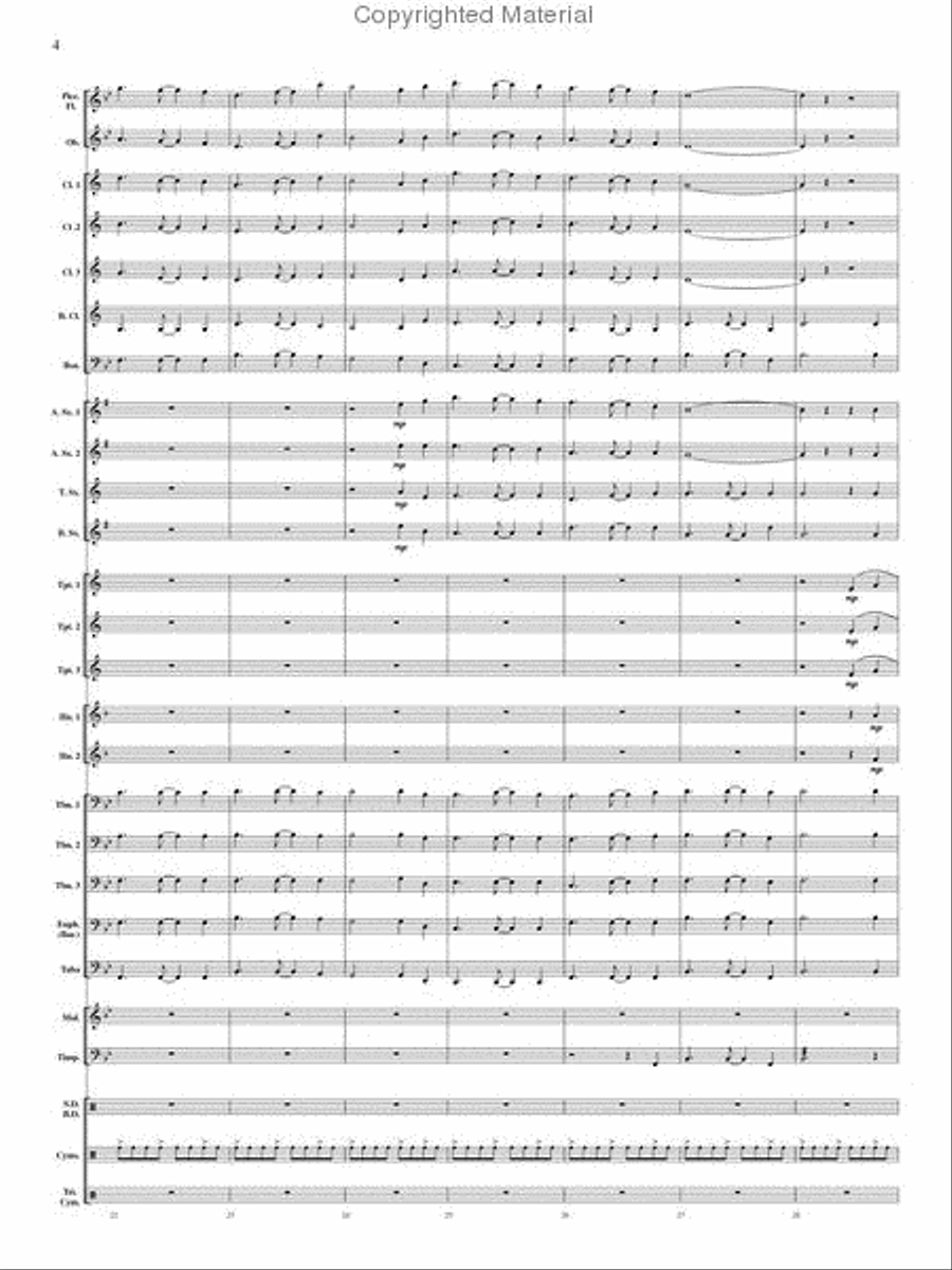 Ouverture Internationale Concert Band scores gallery preview page 5