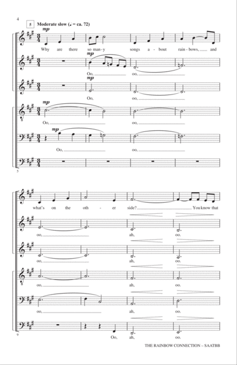 The Rainbow Connection The Rainbow Connection 4-Part scores gallery preview page 2