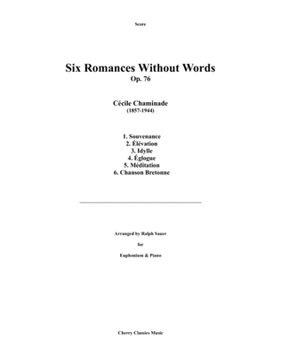 Six Romances Without Words, Op 76 for Euphonium and Piano