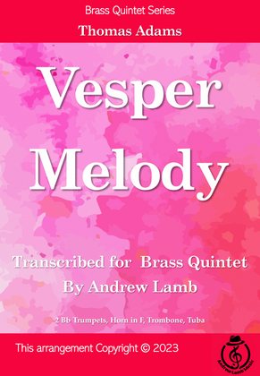 Book cover for Vesper Melody (arr. for Brass Quintet)