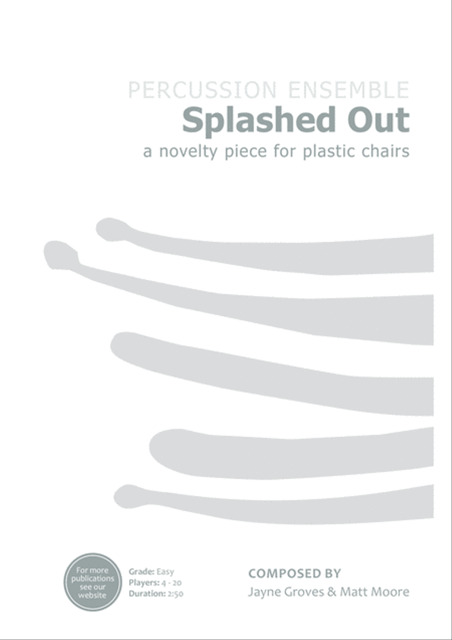 Splashed Out Percussion Ensemble scores gallery preview page 1