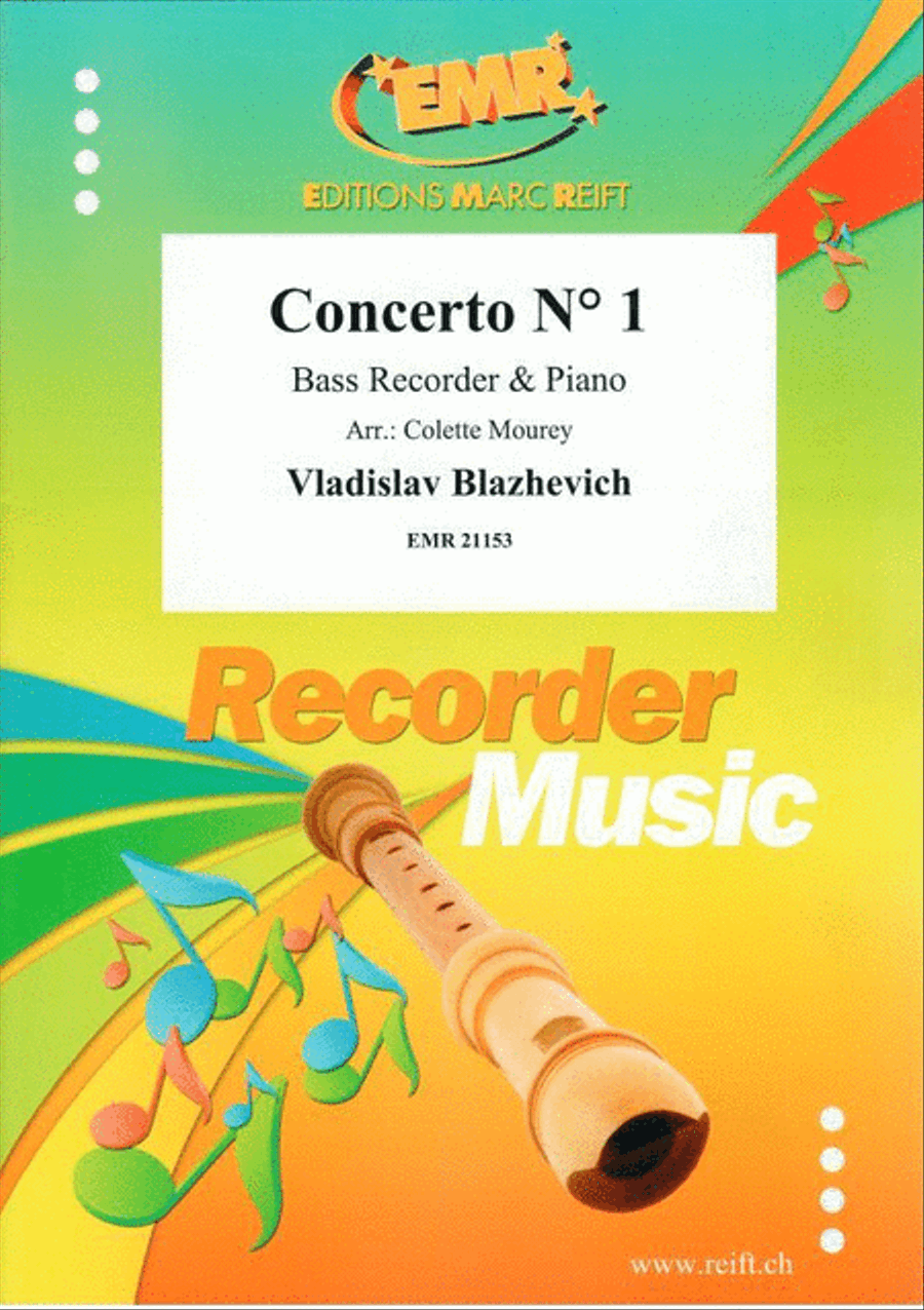 Concerto No. 1 Bass Recorder scores gallery preview page 1