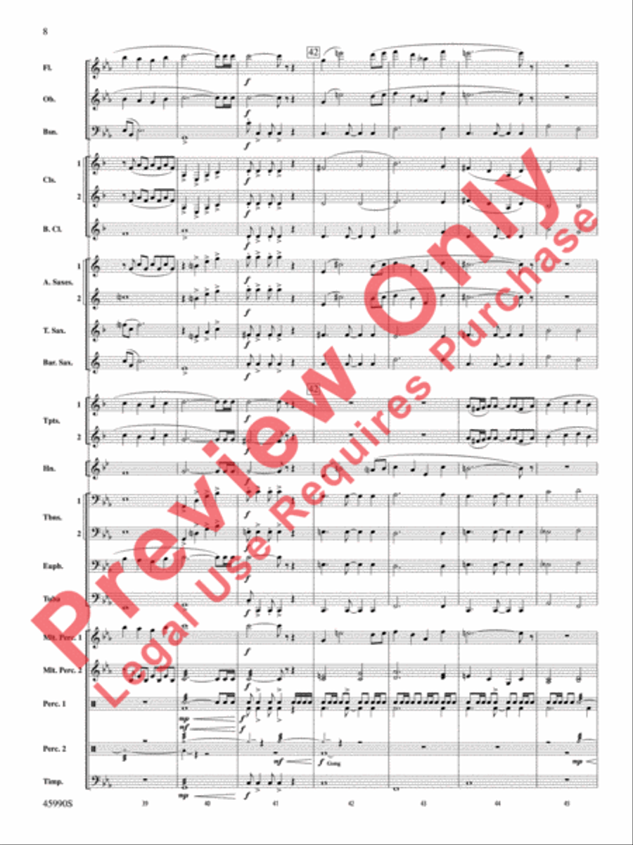 The Lost Temple The Lost Temple Concert Band scores gallery preview page 9